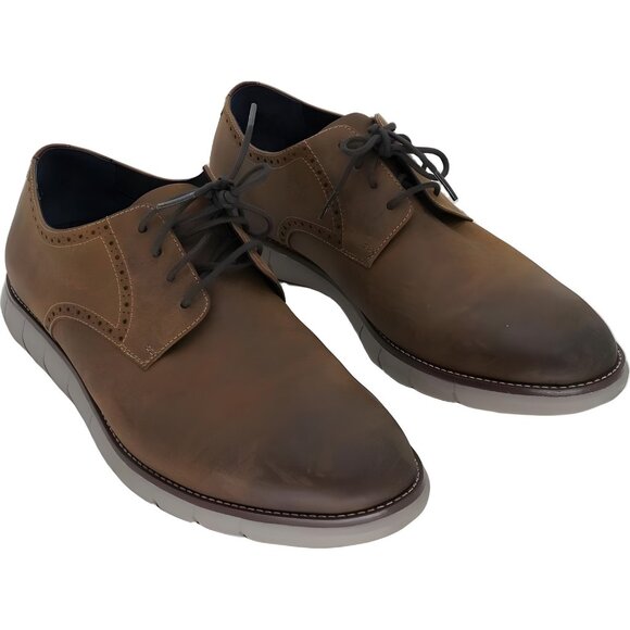Johnston Murphy Milson Brown Plain Toe Oxford Casual Shoes Men's US 12M - Picture 4 of 6
